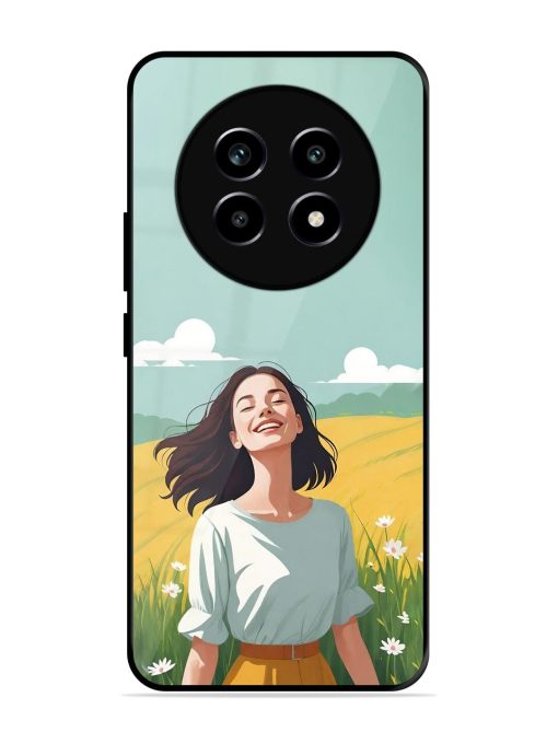 Girl Graffiti Glossy Soft Edge Case for Realme 14 Pro Lite (5G)