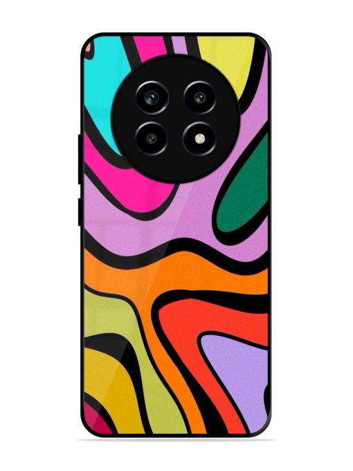 Groovy Swirls Glossy Soft Edge Case for Realme 14 Pro Lite (5G)