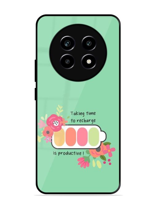 Recharge And Bloom Glossy Soft Edge Case for Realme 14 Pro Lite (5G)
