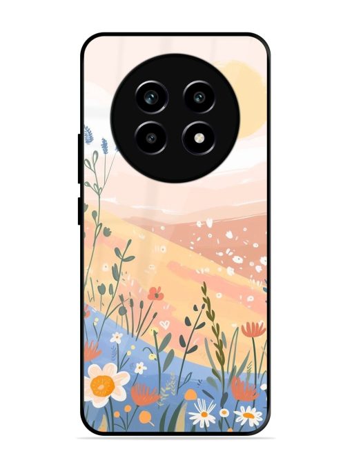 Golden Hour Blooms Glossy Soft Edge Case for Realme 14 Pro Lite (5G)