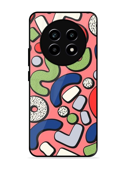 Groovy Geometric Shapes Glossy Soft Edge Case for Realme 14 Pro Lite (5G)