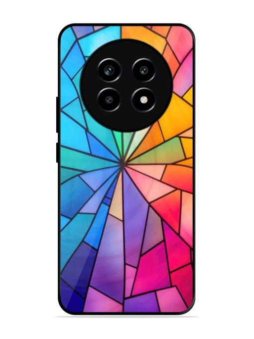 Stained Glass Kaleidoscope Of Colors Glossy Soft Edge Case for Realme 14 Pro Lite (5G)