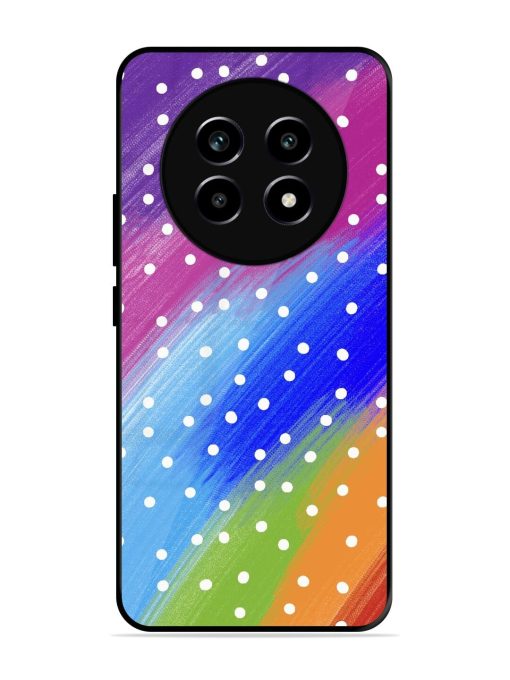 Rainbow Polka Dot Dream Glossy Soft Edge Case for Realme 14 Pro Lite (5G)