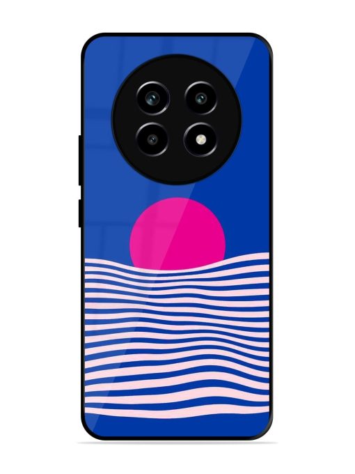 Pink Sunset Over Blue Waves Glossy Soft Edge Case for Realme 14 Pro Lite (5G)