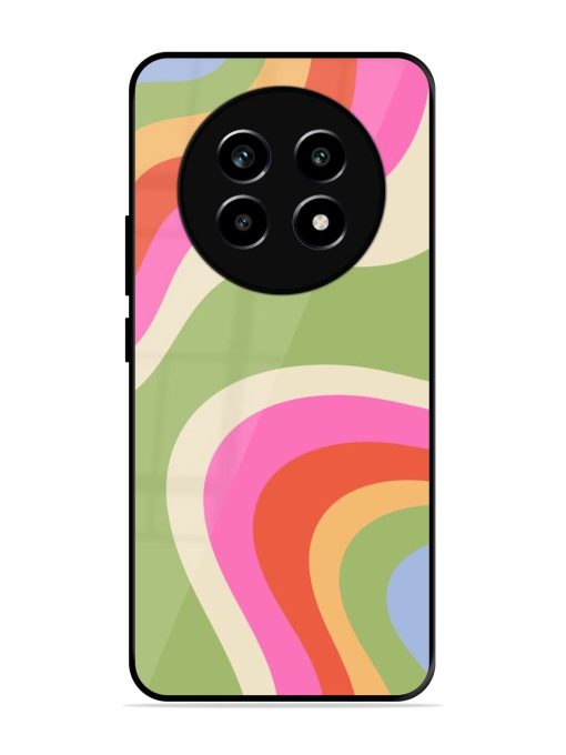 Wavy Rainbow Wonderland Glossy Soft Edge Case for Realme 14 Pro Lite (5G)