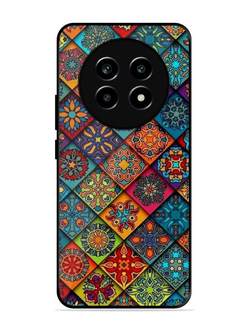 Patchwork Mandala Mosaic Glossy Soft Edge Case for Realme 14 Pro Lite (5G)