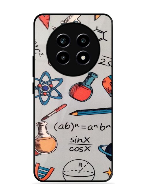 Science Doodle Delight Glossy Soft Edge Case for Realme 14 Pro Lite (5G)