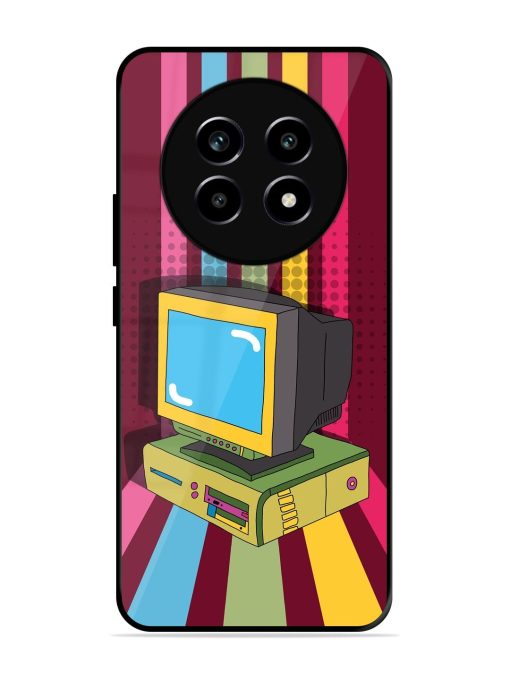 Retro Tech Vibes Glossy Soft Edge Case for Realme 14 Pro Lite (5G)
