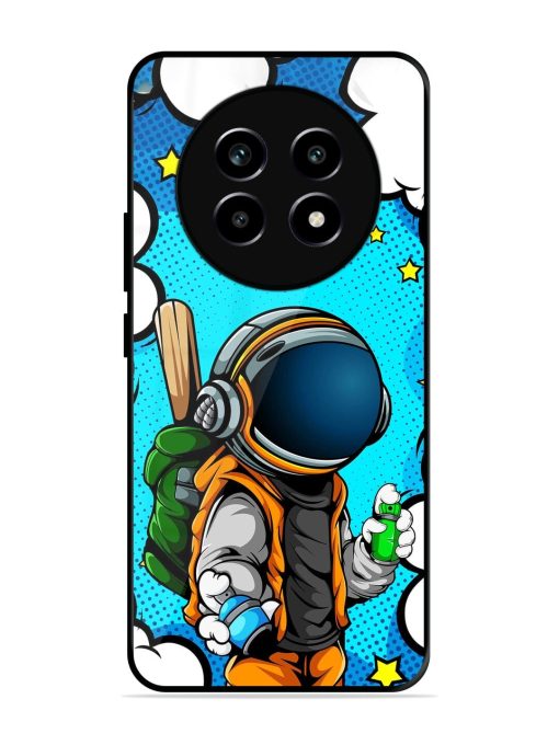 Space Graffiti Artist Glossy Soft Edge Case for Realme 14 Pro Lite (5G)