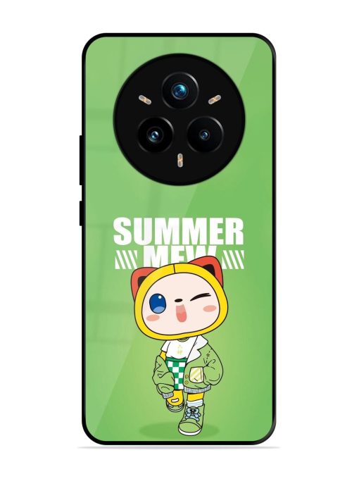 Purrfect Summer Glossy Soft Edge Case for Realme 14 Pro Plus (5G)