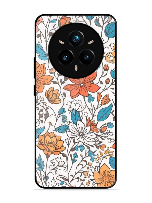Floral Symphony Glossy Soft Edge Case for Realme 14 Pro Plus (5G)