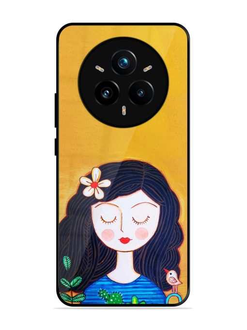Girl Illustration Glossy Soft Edge Case for Realme 14 Pro Plus (5G)