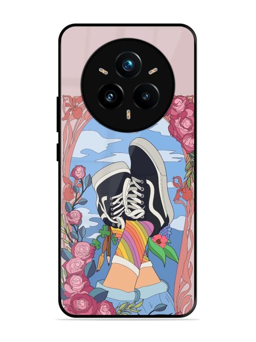Floral Fantasy Glossy Soft Edge Case for Realme 14 Pro Plus (5G)