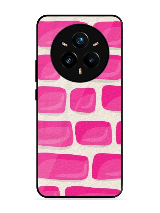 Pink Brick Wall Glossy Soft Edge Case for Realme 14 Pro Plus (5G)