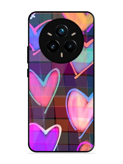 Neon Hearts Glossy Soft Edge Case for Realme 14 Pro Plus (5G)