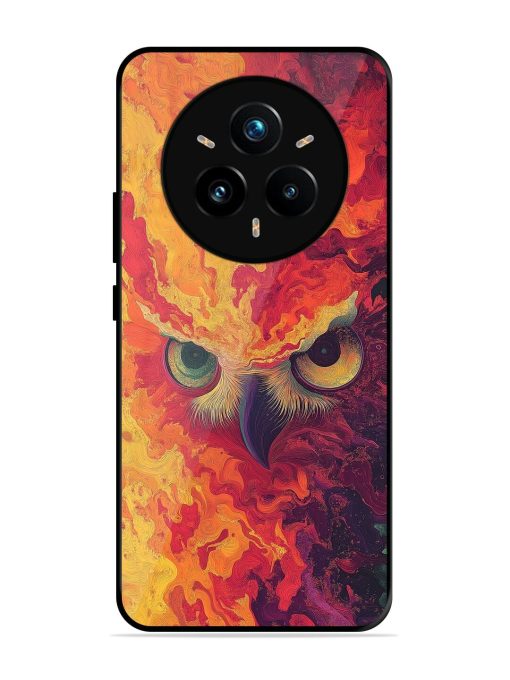 Fiery Owl Glossy Soft Edge Case for Realme 14 Pro Plus (5G)