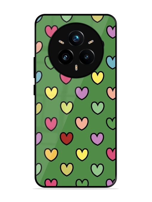 Rainbow Heart Parade Glossy Soft Edge Case for Realme 14 Pro Plus (5G)