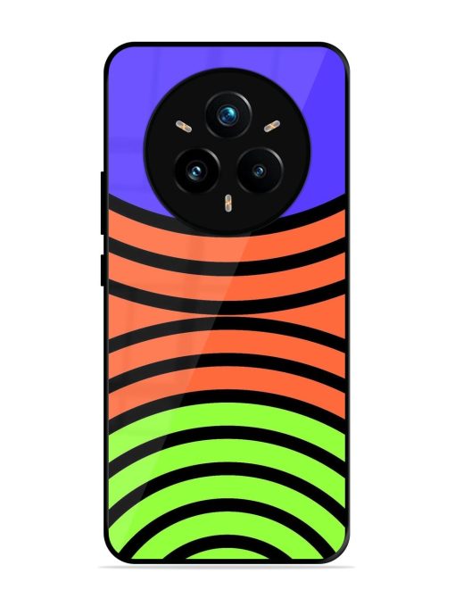 Psychedelic Stripe Symphony Glossy Soft Edge Case for Realme 14 Pro Plus (5G)
