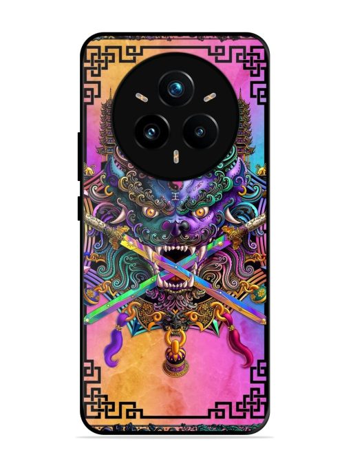 Psychedelic Fu Dog Tapestry Glossy Soft Edge Case for Realme 14 Pro Plus (5G)