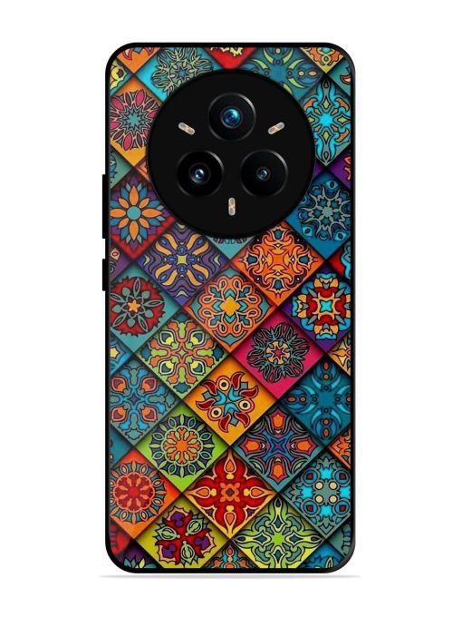 Patchwork Mandala Mosaic Glossy Soft Edge Case for Realme 14 Pro Plus (5G)
