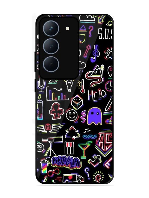 Neon Doodle Glossy Soft Edge Case for Realme 14X (5G)