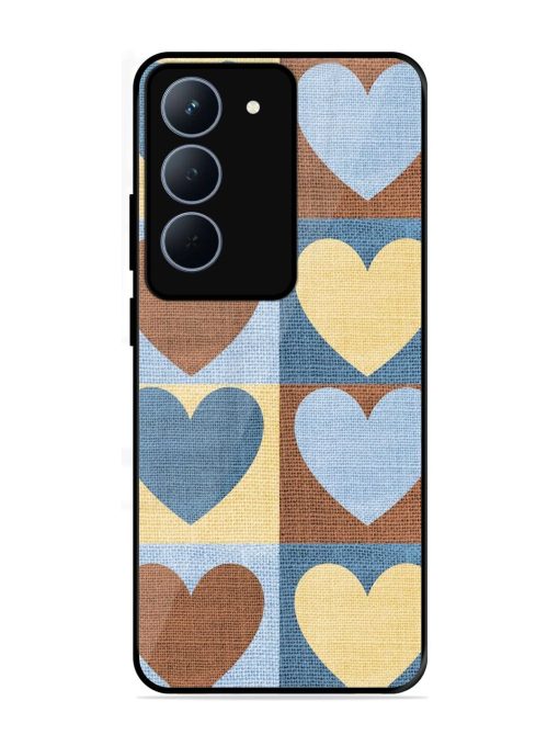 Hearts On Canvas Glossy Soft Edge Case for Realme 14X (5G)