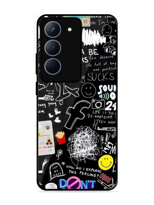 Doodle Diary Glossy Soft Edge Case for Realme 14X (5G)