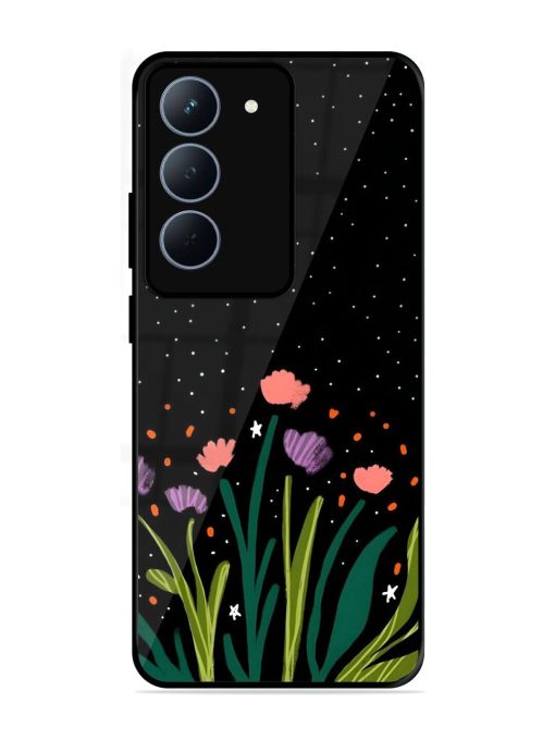 Midnight Bloom Glossy Soft Edge Case for Realme 14X (5G)