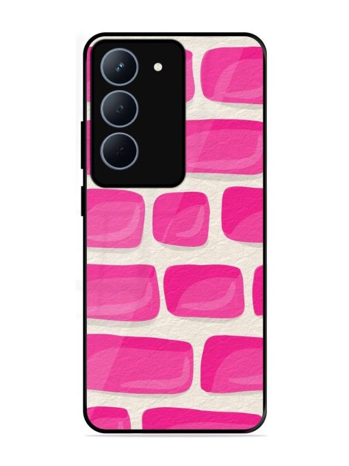 Pink Brick Wall Glossy Soft Edge Case for Realme 14X (5G)