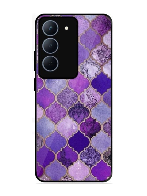 Purple Mosaic Magic Glossy Soft Edge Case for Realme 14X (5G)