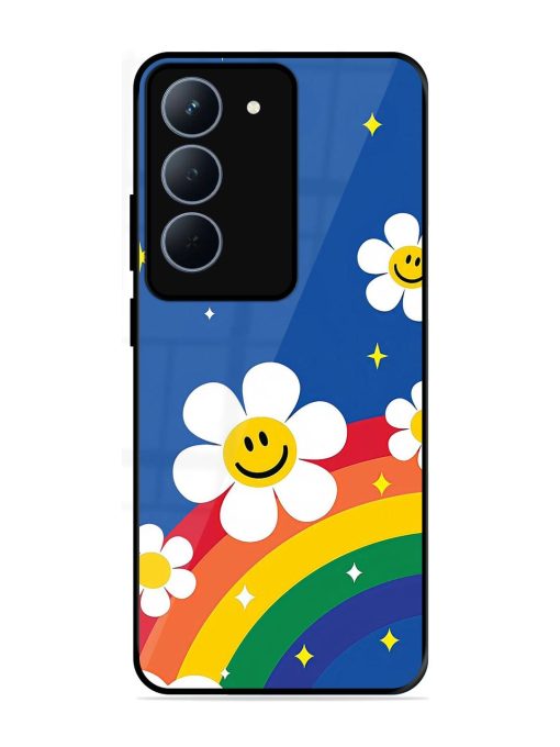 Happy Daisies And Rainbow Sky Glossy Soft Edge Case for Realme 14X (5G)