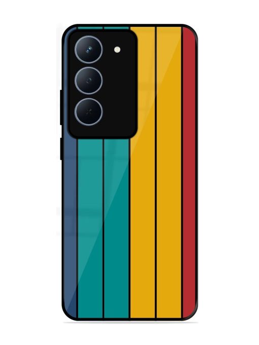 Retro Stripes Glossy Soft Edge Case for Realme 14X (5G)