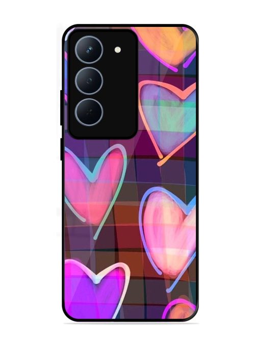 Neon Hearts Glossy Soft Edge Case for Realme 14X (5G)