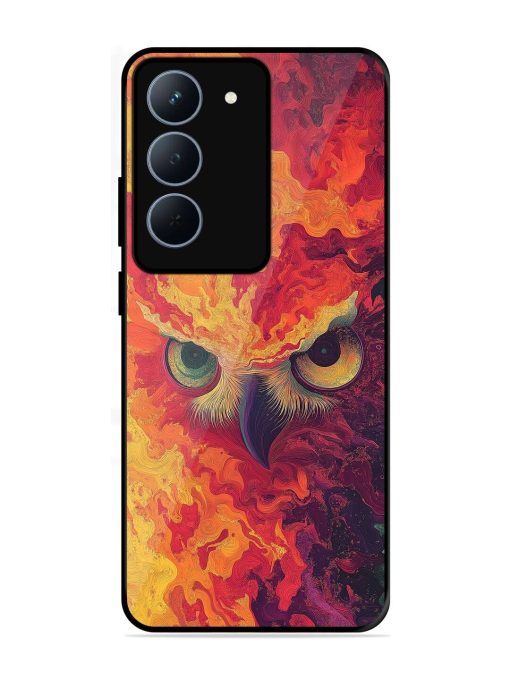 Fiery Owl Glossy Soft Edge Case for Realme 14X (5G)