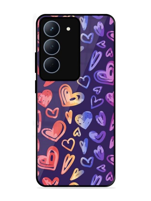 Rainbow Hearts Glossy Soft Edge Case for Realme 14X (5G)