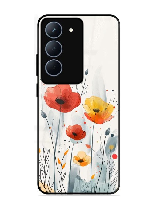Poppy Fields Glossy Soft Edge Case for Realme 14X (5G)
