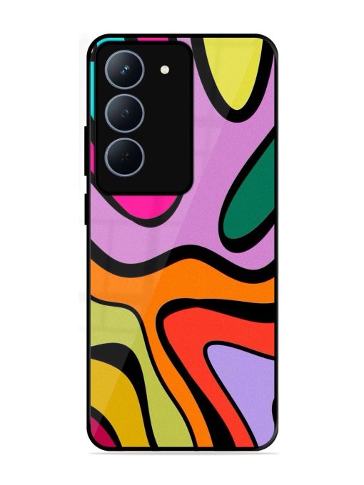 Groovy Swirls Glossy Soft Edge Case for Realme 14X (5G)