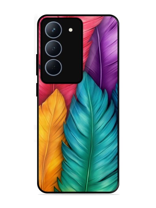 Rainbow Feathers Glossy Soft Edge Case for Realme 14X (5G)