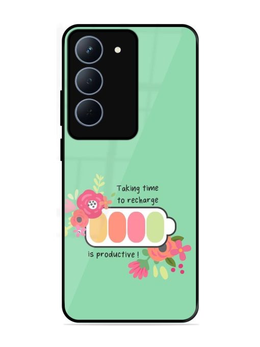 Recharge And Bloom Glossy Soft Edge Case for Realme 14X (5G)