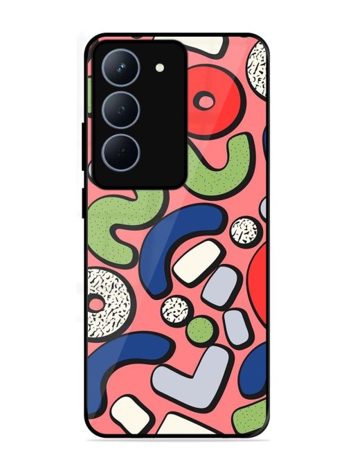 Groovy Geometric Shapes Glossy Soft Edge Case for Realme 14X (5G)