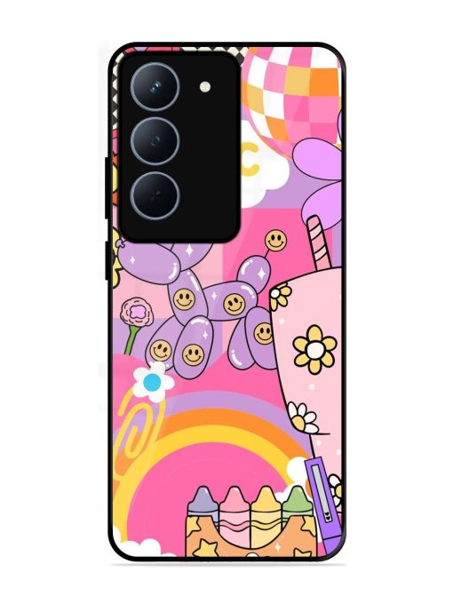 Whimsical Y2K Chaos Glossy Soft Edge Case for Realme 14X (5G)