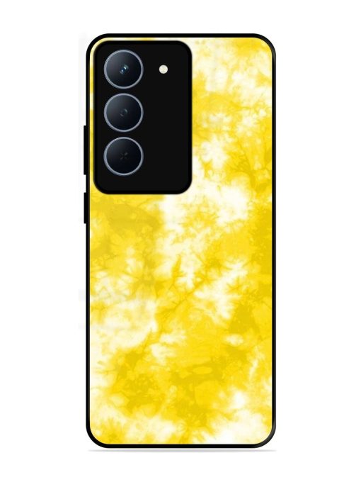 Golden Tie-Dye Twirl Glossy Soft Edge Case for Realme 14X (5G)