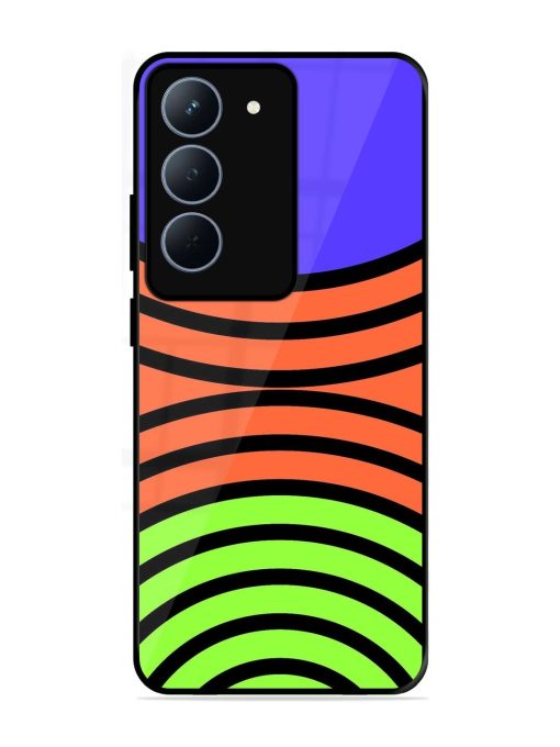 Psychedelic Stripe Symphony Glossy Soft Edge Case for Realme 14X (5G)