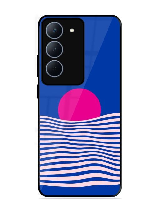 Pink Sunset Over Blue Waves Glossy Soft Edge Case for Realme 14X (5G)