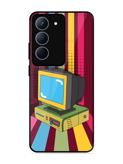 Retro Tech Vibes Glossy Soft Edge Case for Realme 14X (5G)