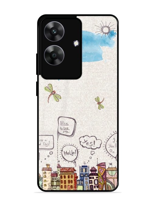 Doodle City Glossy Soft Edge Case for Realme C61