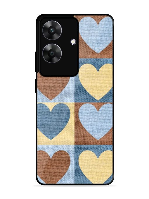Hearts On Canvas Glossy Soft Edge Case for Realme C61