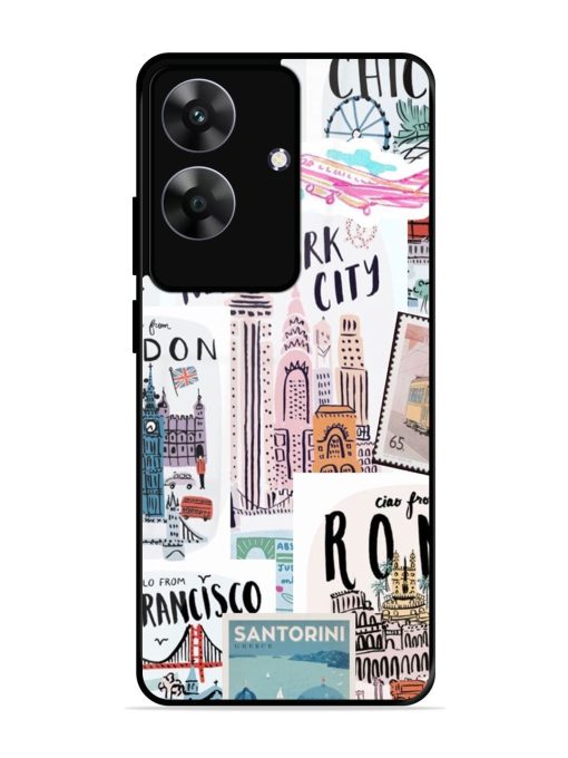 Travelogue Glossy Soft Edge Case for Realme C61