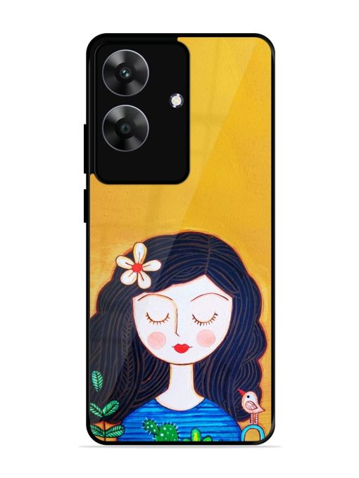 Girl Illustration Glossy Soft Edge Case for Realme C61