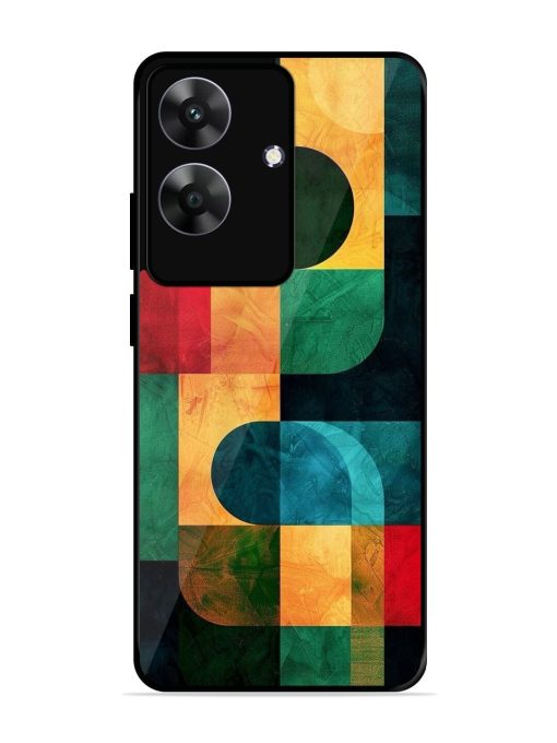 Geometric Harmony Glossy Soft Edge Case for Realme C61
